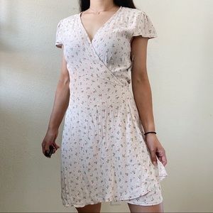 Brandy Melville Pink Floral Robbie Dress